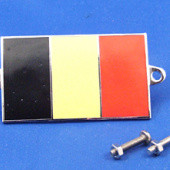 591BE: Enamel nationality flag badge / plaque Belgium from £11.16 each