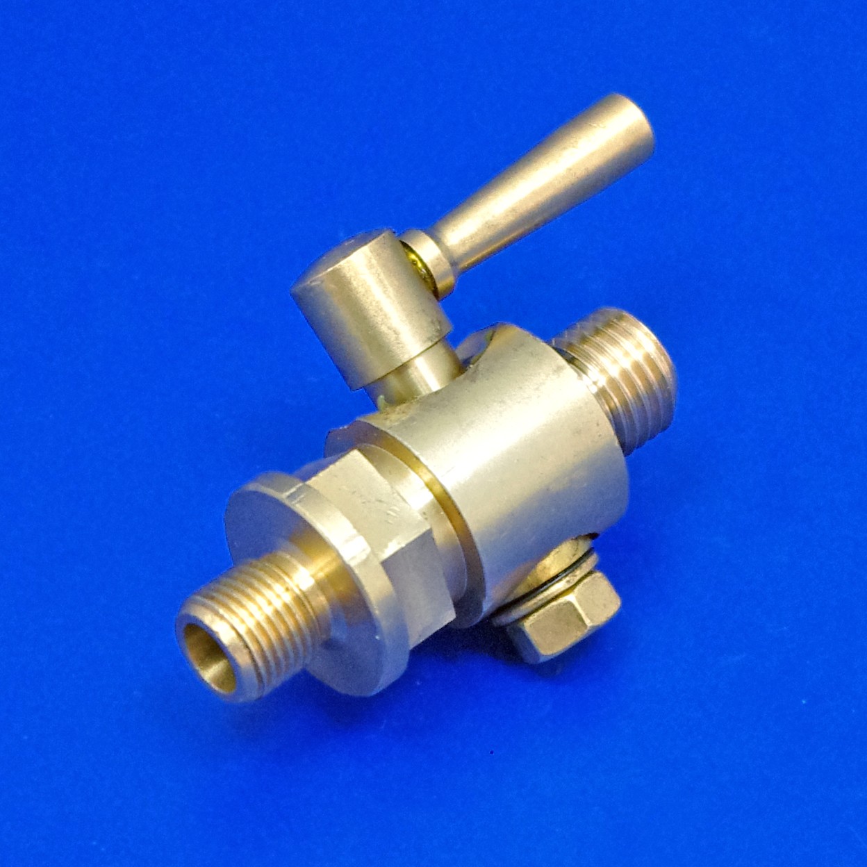 343A Straight in line tap 1/8" BSP thread into tank, 7/16" x 19TPI