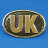 Oval UK Plaque - Nickel Plated