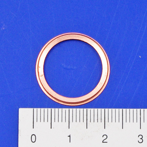 Folded copper washer