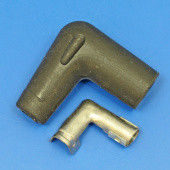 0.595.UN: Right angled unsuppressed spark plug cap from £4.14 each