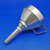 Funnel with strainer - Removable nozzle and strainer gauze