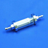 985A: In line fuel filter - Glass body, 6, 8 or 10mm ends - 6mm push on connection ends from £9.65 each