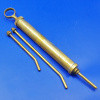 Small brass oil syringe - New old stock