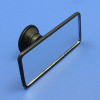 Black plastic suction mirror - large