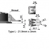 FOOT3: Fan Foot Type 'L' COMEX - 0001 from £1.19 each