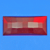 Oblong glass lens
