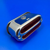 ST52C: 'Toby' rectangular rear lamp - Equivalent to Lucas ST52 type, CHROME finish with number plate illumination from £88.36 each