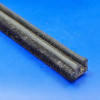 Sliding window wipe strip - Rigid, for 1/4" glass, 11mm x 17mm