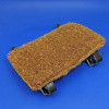 Running board mat - Stitched Coconut mat with leather straps