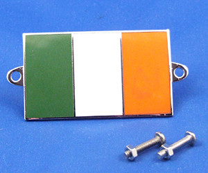 Enamel nationality flag badge / plaque Ireland