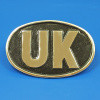 Oval UK Plaque - Chrome Plated
