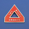 2 Wheel brake sign