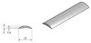 Aluminium strip 25mm half round