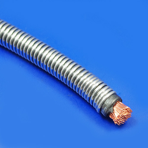Armoured cable battery lead