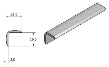 aluminium strip round angle
