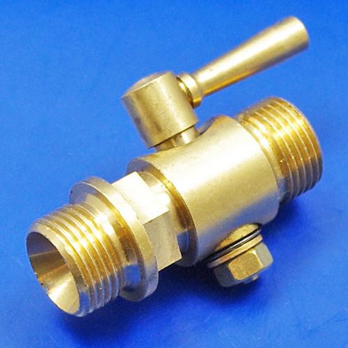 Straight in line tap with 3/8“ BSP thread both ends