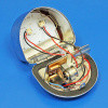 Rear 'D' lamp LED (equivalent to the Lucas ST51 lamp with split lens) with INDICATOR conversion - Chrome finish - Fitted LED light Board