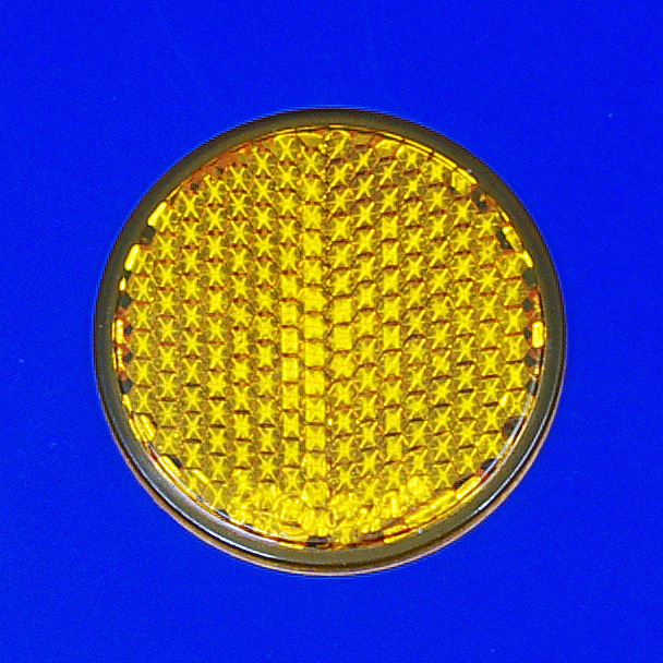Amber reflector disc - 40mm diameter