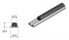 16mm aluminium strip and rounded rubber insert