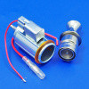 Chrome knob cigarette lighter with illumination