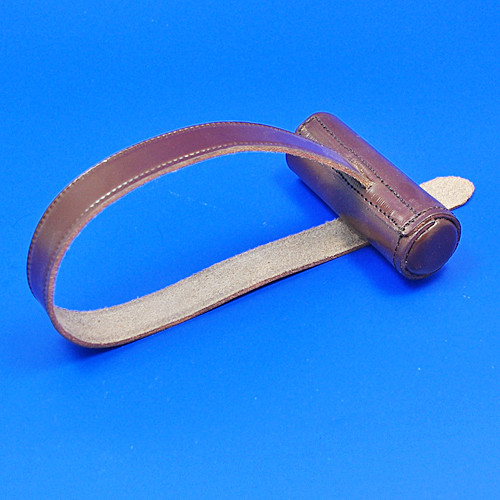 Leather starter handle cover and strap - Black or Brown