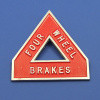 4 Wheel brake sign