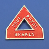 CA411: 4 Wheel brake sign from £32.27 each
