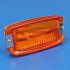 Amber indicator lamp - Flush mounting, two stud, moulded lens