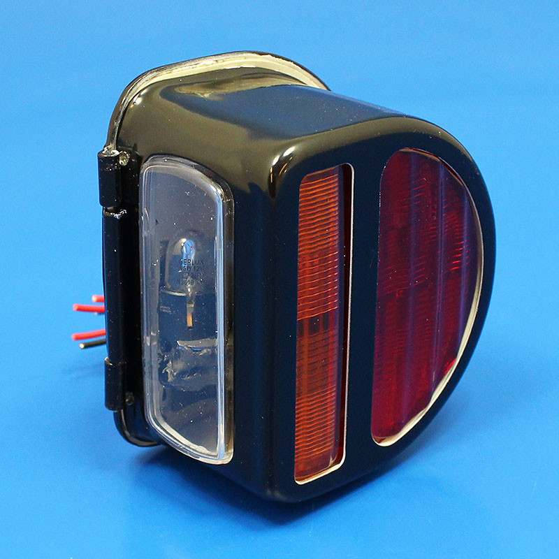 Rear 'D' lamp (equivalent to the Lucas ST51 lamp with split lens) with INDICATOR conversion