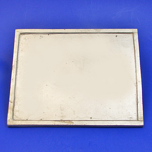 cast aluminium number plate square