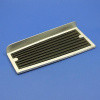 Running board step plate - PAIR, with rubber inserts