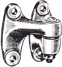 Door hinge - Self-aligning, cast iron